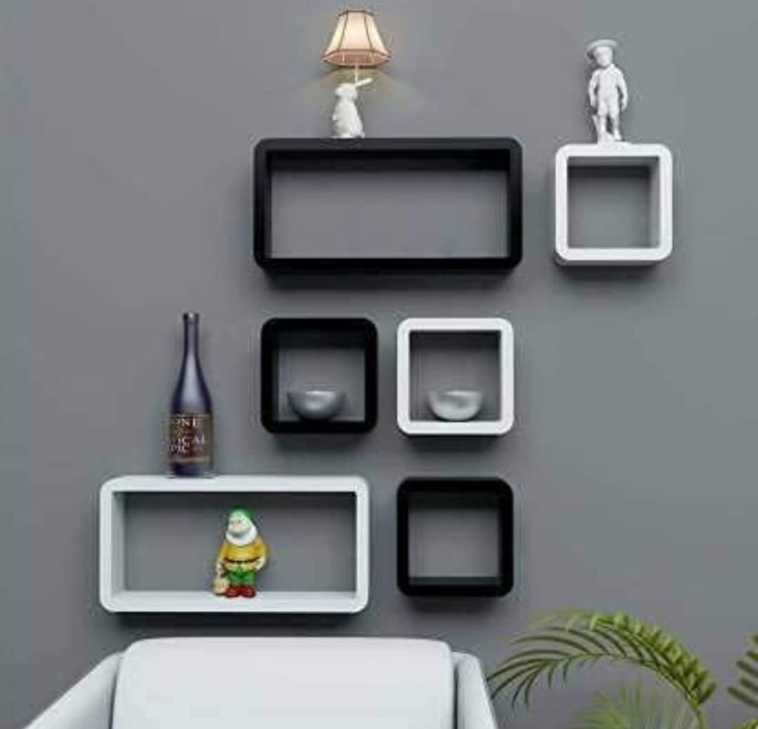 MDF Wooden Shelves Wood Wall Mounted Intersecting Wall Shelves Etsy