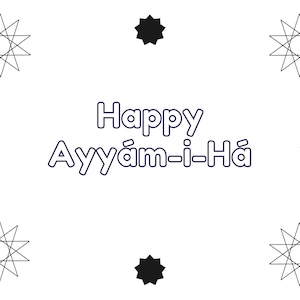 Ayyám-i-Há post card