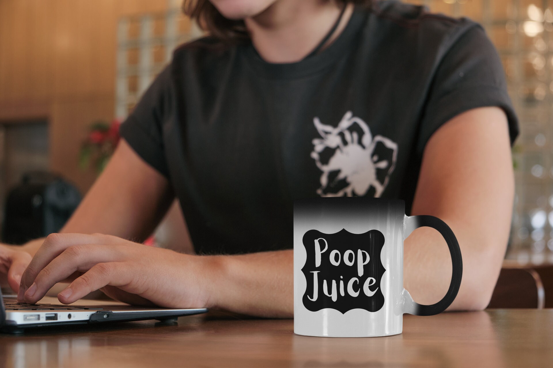 Poop Juice Funny Gift Heat Reveal Coffee Mug 11oz Premium Etsy