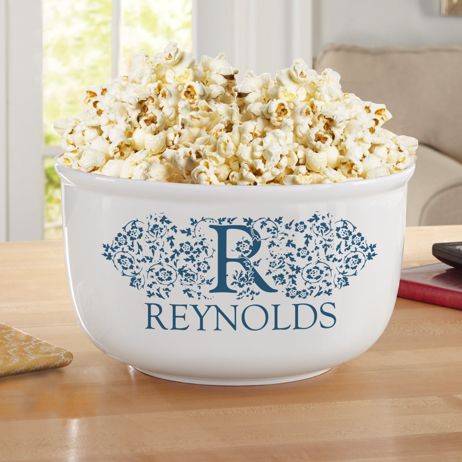 Personalized Popcorn Bowl Multiple Colors Etsy