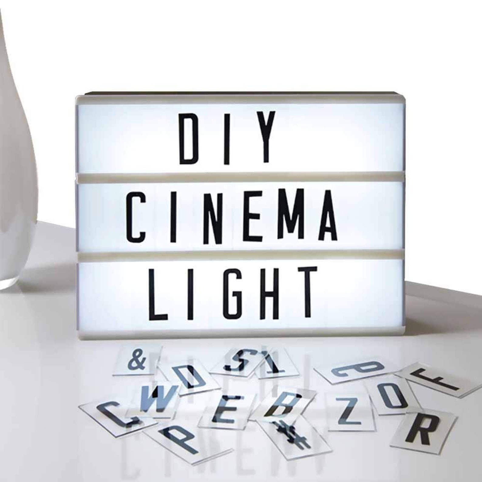 Personalized A4 White LED Letter Box with Light Up Letters Etsy