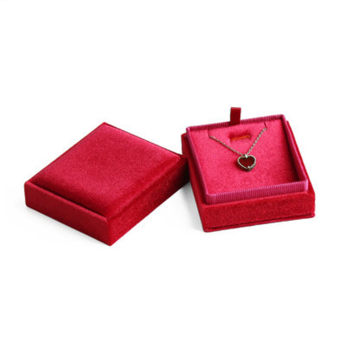 7 Color Velvet Necklace Box Velvet Gift Box for Necklace Etsy