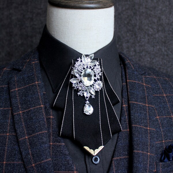 rhinestone bow tie men