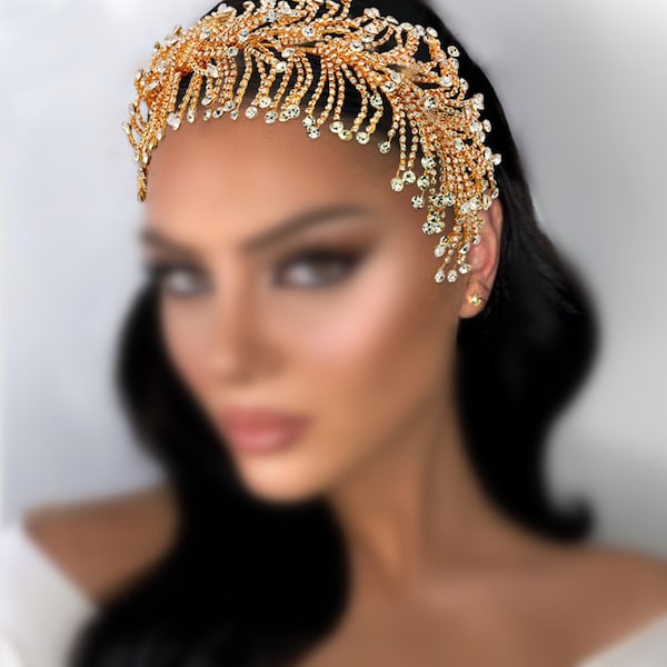 bridal forehead headpiece