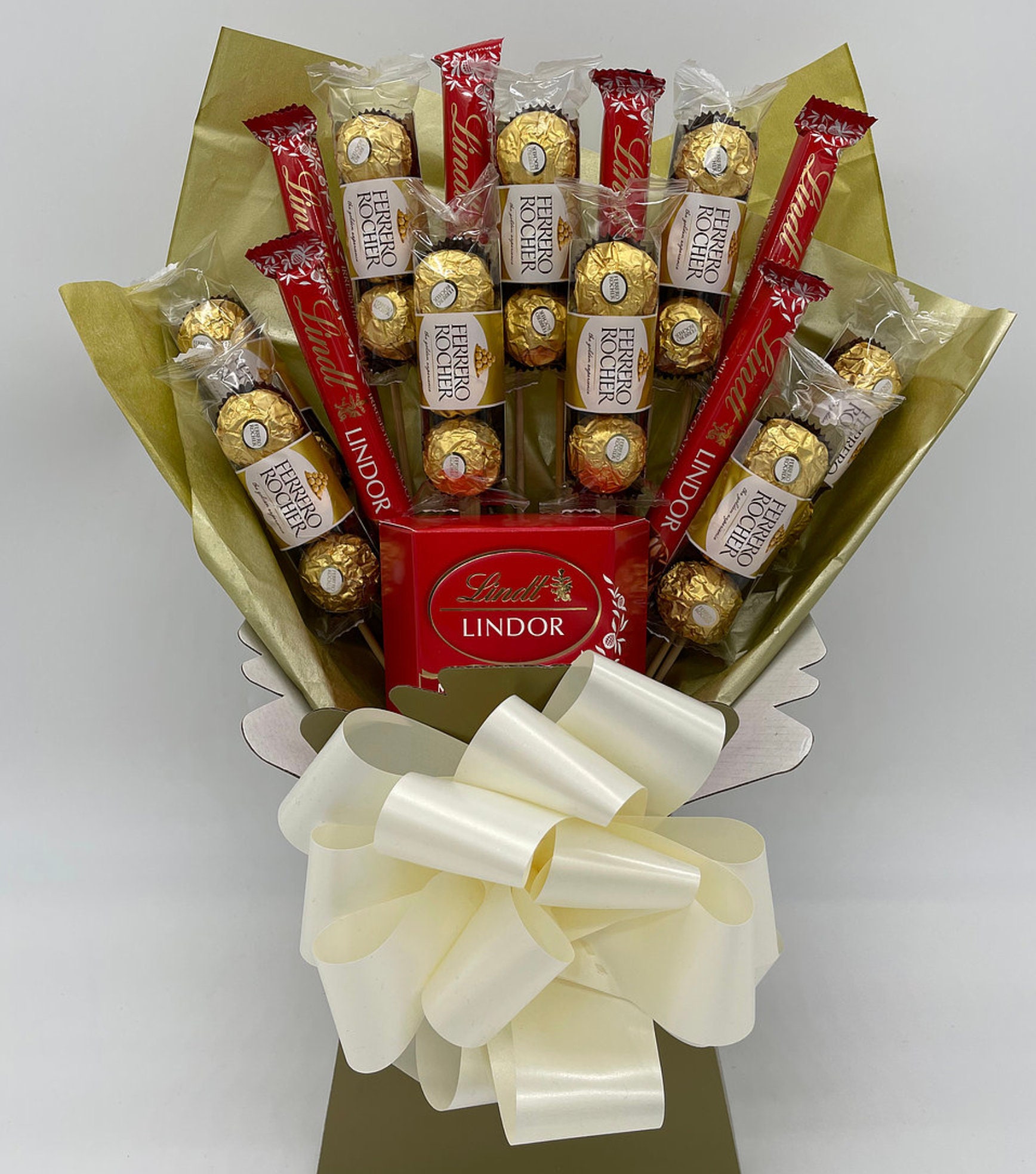 Luxury Chocolate Bouquets Ferrero Rocher & Lindt Deluxe Etsy