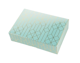 Designer Peppermint Abstract UV - 500g Indian Sweet Boxes, Mithai Boxes, Wedding Favours, Party Favours