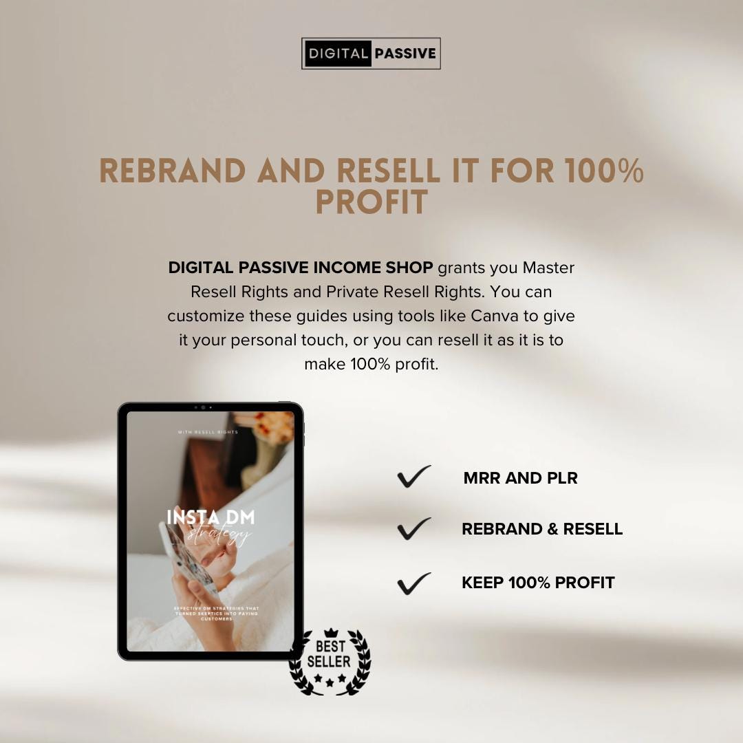Instagram DM Strategy Scripts With Master Resell Rights MRR and Private ...
