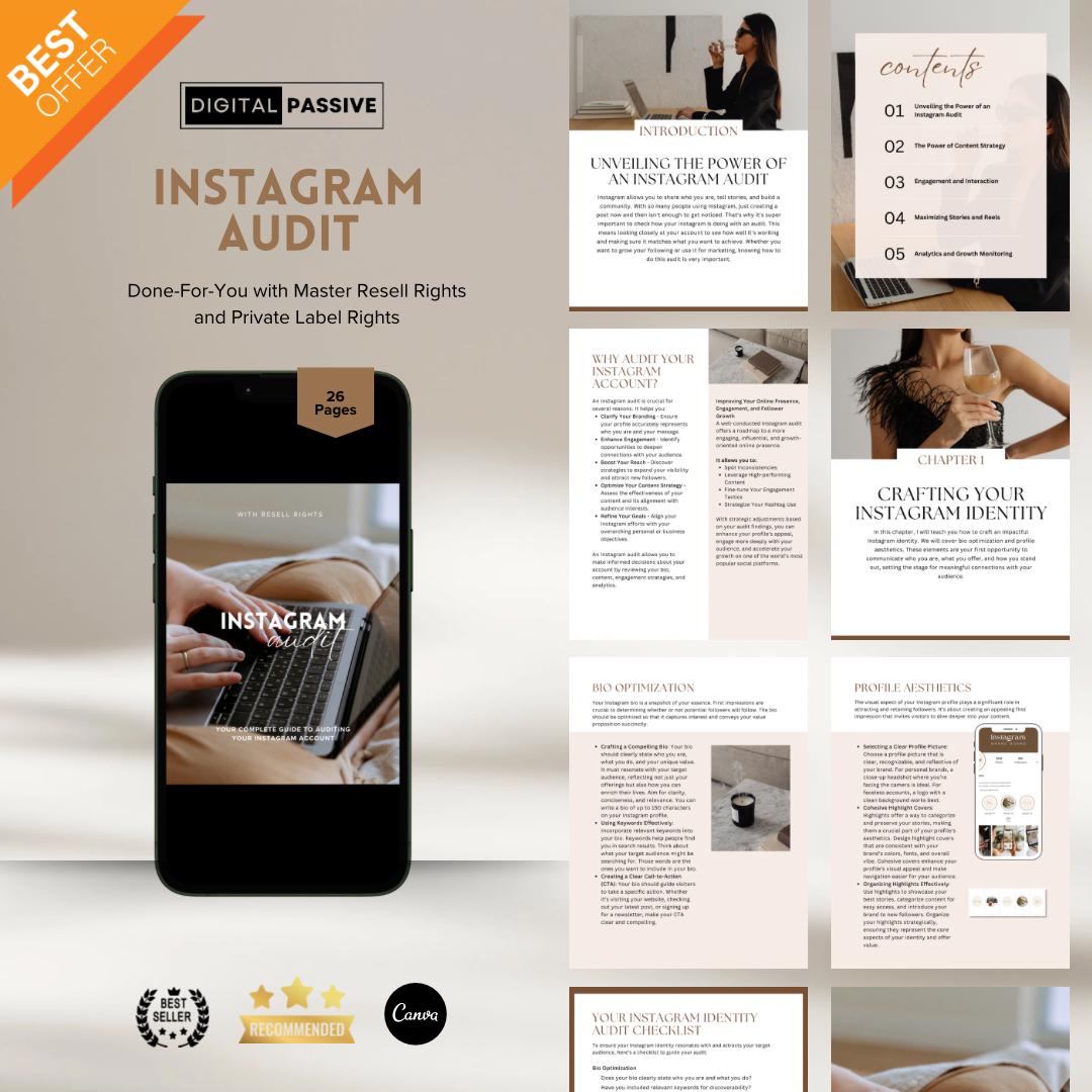 Instagram Audit Guide With Master Resell Rights MRR and Private Label ...