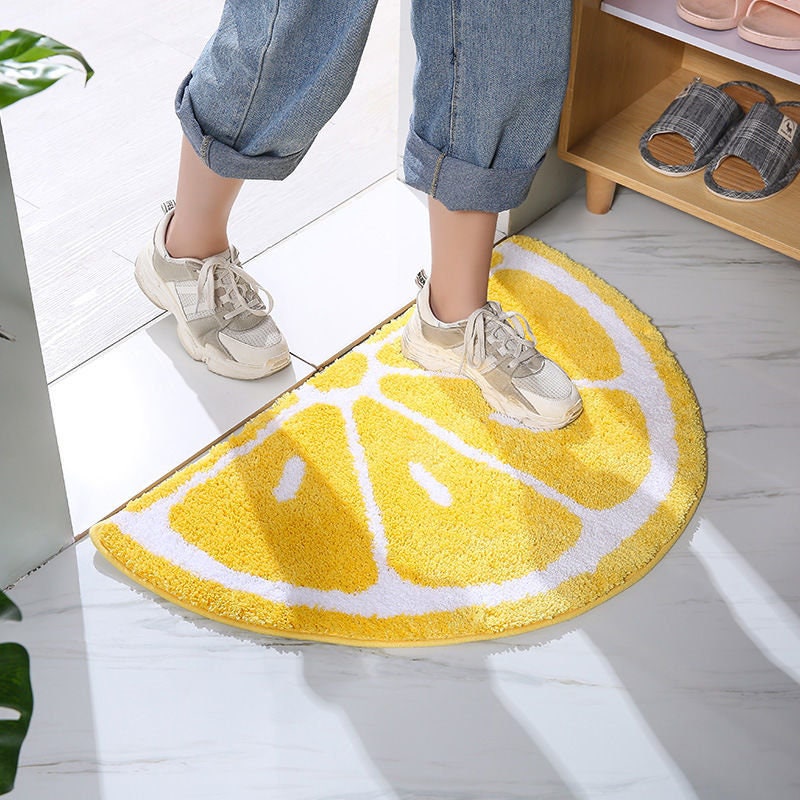DoormatLemon pattern door mat bathroom mat door mat soft Etsy