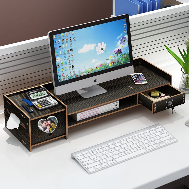 Monitor stand Laptop stand desktop storage Etsy