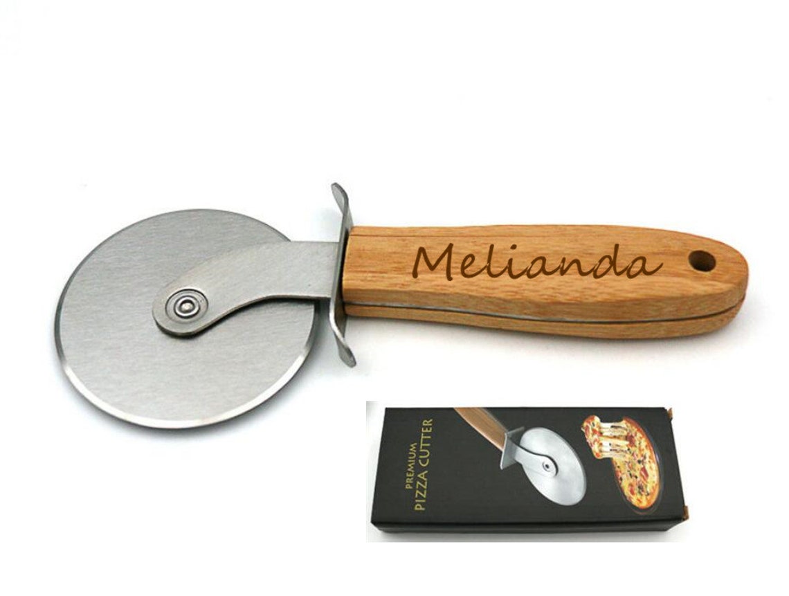 Personalized pizza cutter can customize the name and cat Etsy
