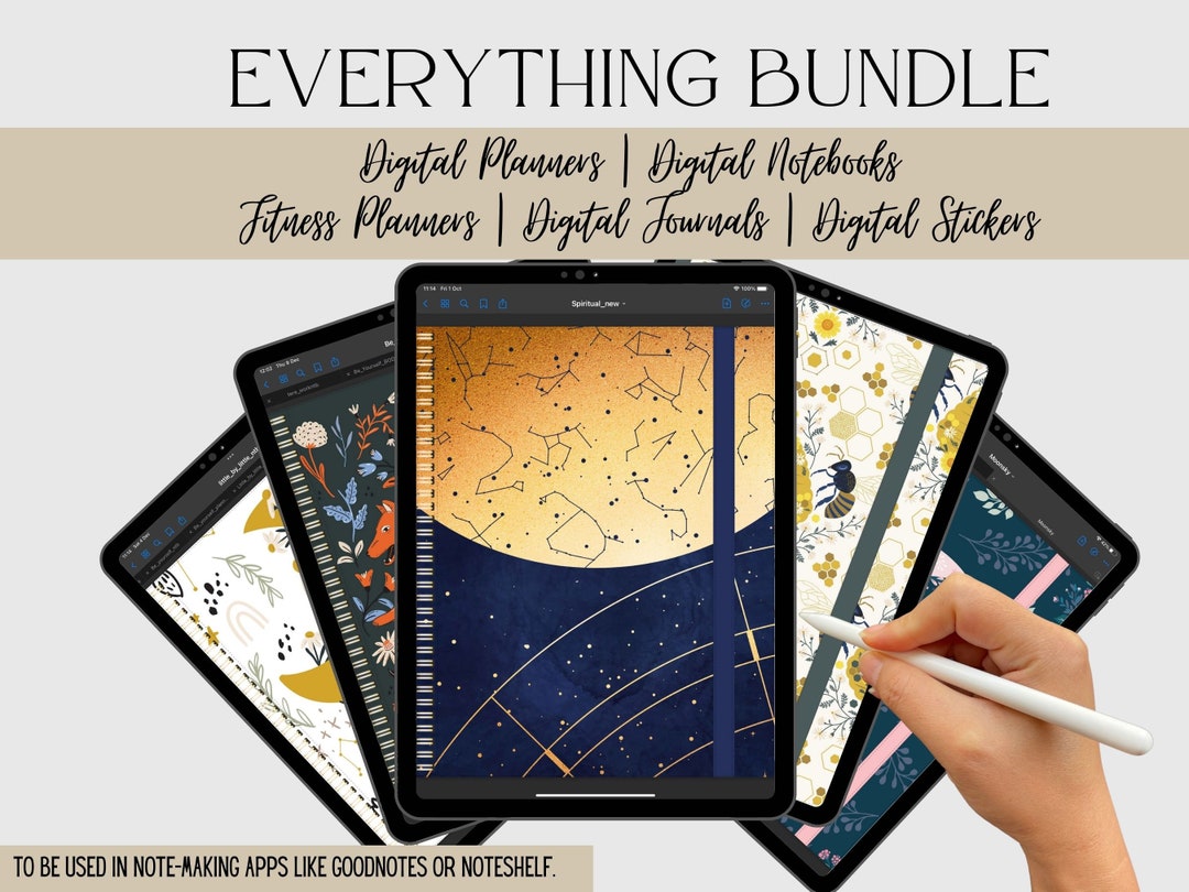 Everything Bundle | Digital iPad Planner | Digital Notebook | Goodnotes ...