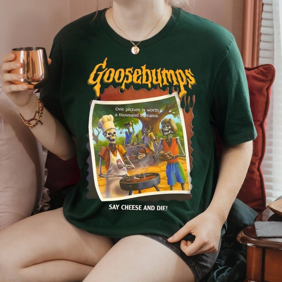 Goosebumps Say Cheese And Die Retro 90s T Shirt, Goosebumps Horrorland Tee, Goosebumps Halloween 2023 Gift, Goosebumps Horrorland T Shirt