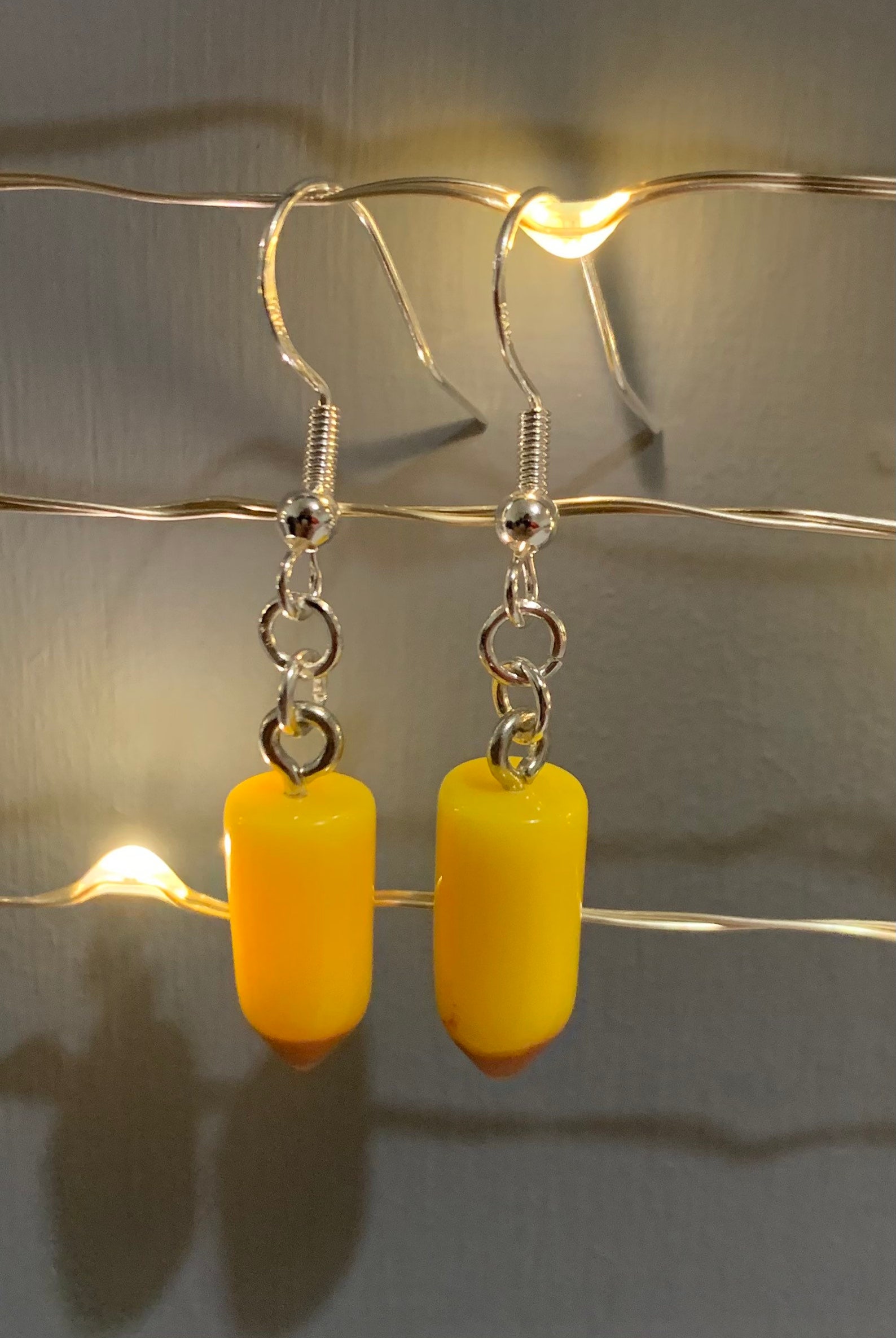 Cute Pencil Earrings Etsy