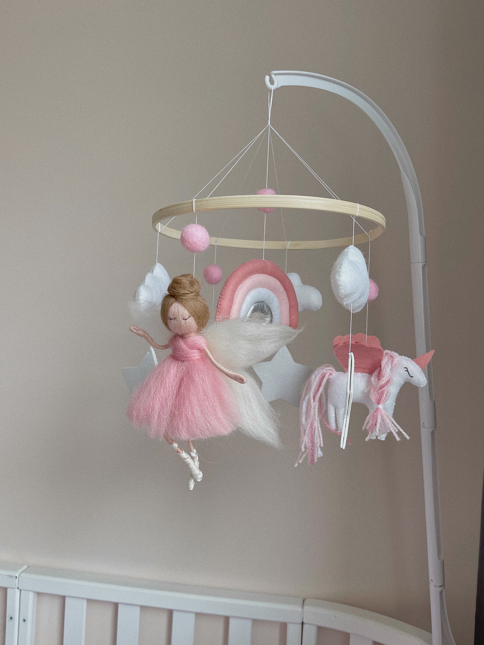 Nursery Princess baby mobile crib handing mobile for girl Etsy