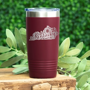 Kentucky Tumbler, Kentucky Gifts, Kentucky Travel Mug, Kentucky Coffee Tumbler, Home State Kentucky, Kentucky Housewarming Gift, State Pride