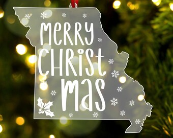 Missouri Christmas Ornament, Missouri State Gift, Missouri Gifts, Missouri Decor, Christmas Tree, Home Ornament, Missouri Christmas