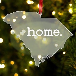 South Carolina Home Ornament, South Carolina Gift, Christmas Tree Ornament, Home Ornament, South Carolina Christmas, South Carolina Souvenir