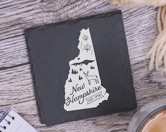 New Hampshire State Coasters, Housewarming, Custom Coaster, New Hampshire Landmarks, New Hampshire Souvenir, New Hampshire Gifts, Coasters