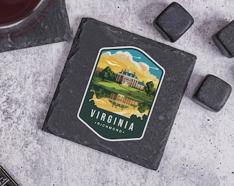 Virginia Home Decor, Housewarming Gift, Home State Coaster, Virginia Souvenir, Virginia Home State, Custom Coaster, Virginia Slate Coaster