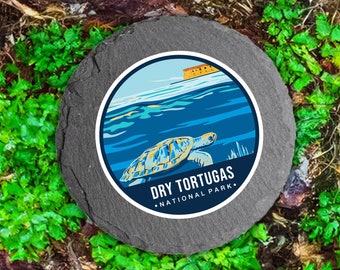 Dry Tortugas National Park Coasters, Adventure Awaits, Perfect Gift for Outdoors Enthusiasts and those with a Passion for Nature