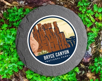 Bryce Canyon National Park Coasters, Adventure Awaits, Perfect Gift for Outdoors Enthusiasts and those with a Passion for Nature