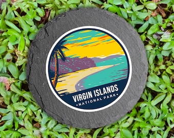 Virgin Islands National Park Coasters, Adventure Awaits, Perfect Gift for Outdoors Enthusiasts and those with a Passion for Nature