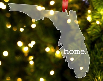 Florida Home Ornament, Florida State Gift, Florida Decor, Christmas Tree Ornament, Home Ornament, Florida Christmas, Florida Souvenir