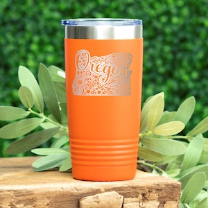 Oregon Tumbler, Oregon Gifts, Oregon Travel Mug, Oregon Coffee Tumbler, Home State Oregon, Oregon Housewarming Gift, State Pride