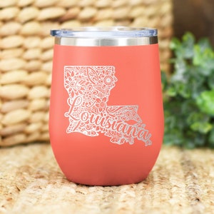 Louisiana Tumbler, Louisiana Gifts, Louisiana Travel Mug, Louisiana Coffee Tumbler, Home State Louisiana, Louisiana Housewarming Gift