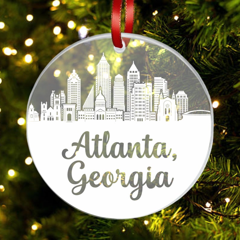 HometownGiftsCo Atlanta Skyline Ornament