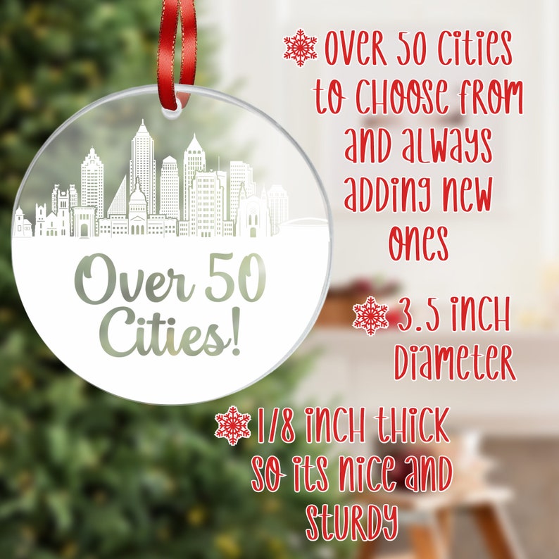 HometownGiftsCo Boise Skyline Ornament - Thumbnail 2