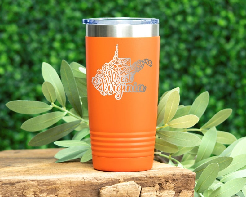 Home State West Virginia West Virginia Tumbler West Virginia Coffee Tumbler West Virginia Travel Mug West Virginia West Virginia Gifts