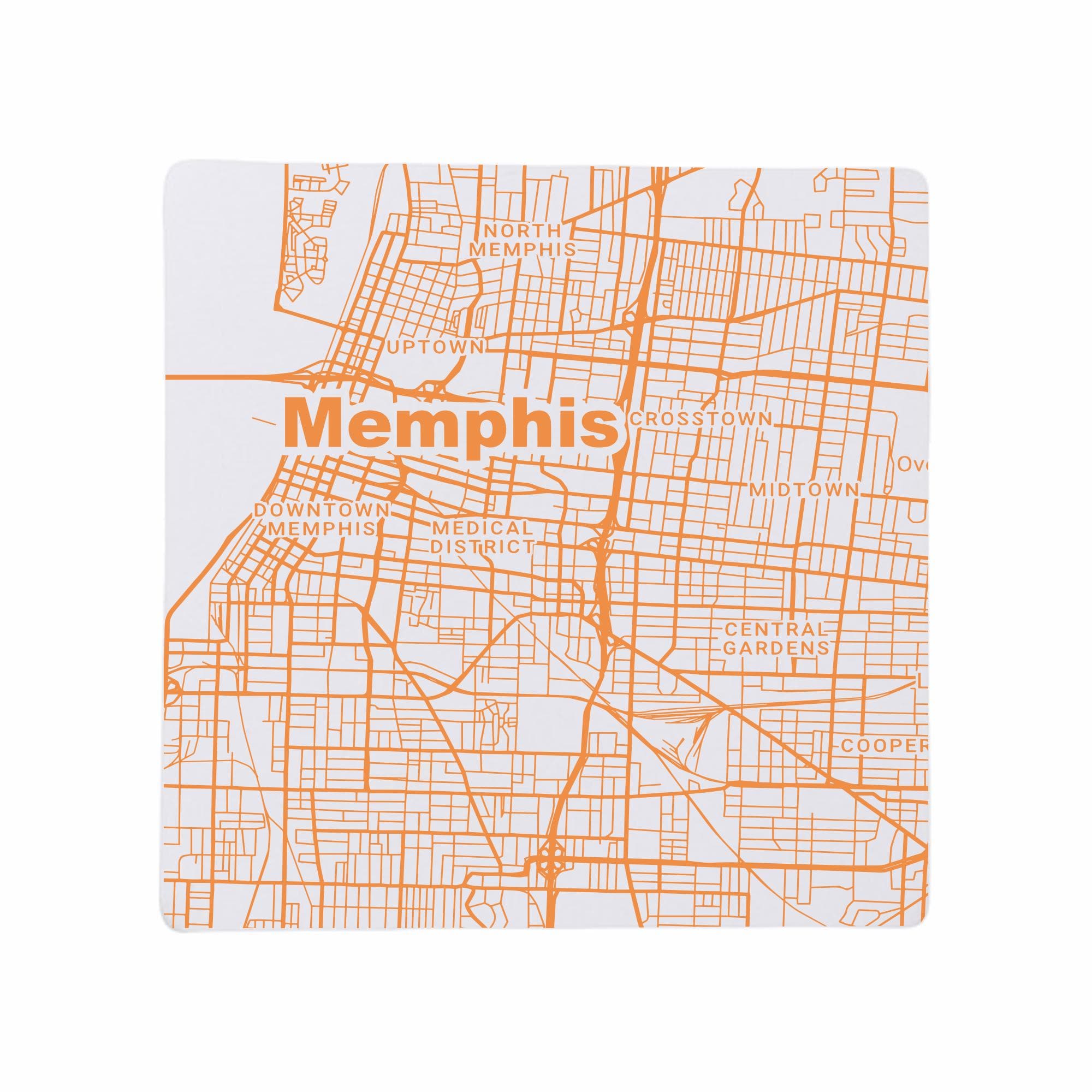 Discover Memphis TN Ceramic Coaster Set Tennessee Home Decor Housewarming Gift