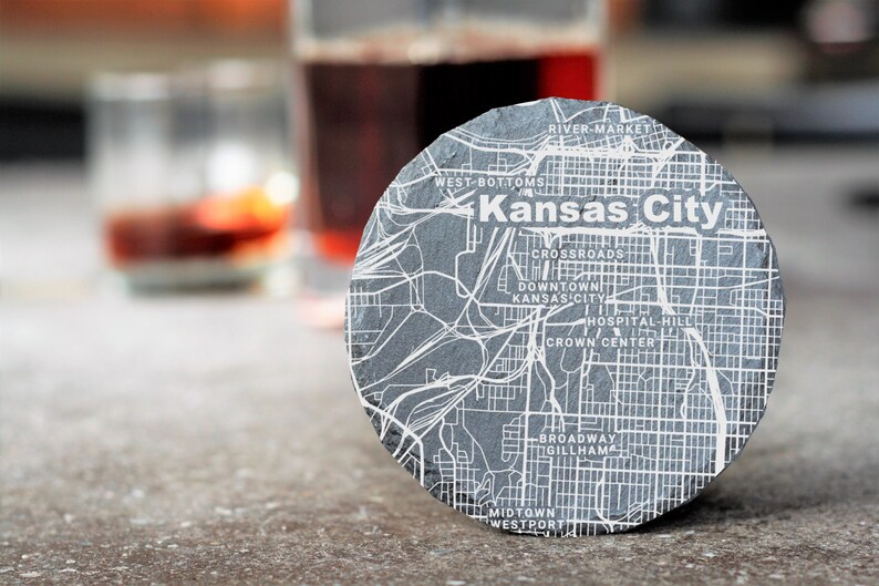 HometownGiftsCo Kansas City Map Coasters
