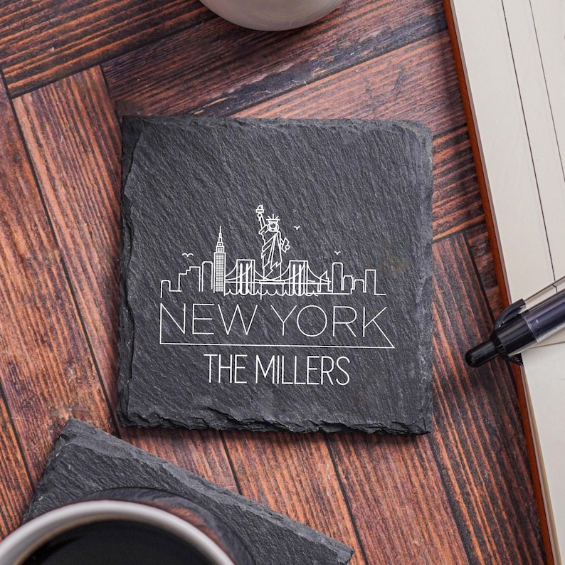 HometownGiftsCo New York City Skyline Coasters - Thumbnail 3