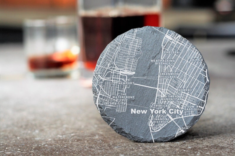 HometownGiftsCo New York City Map Coasters