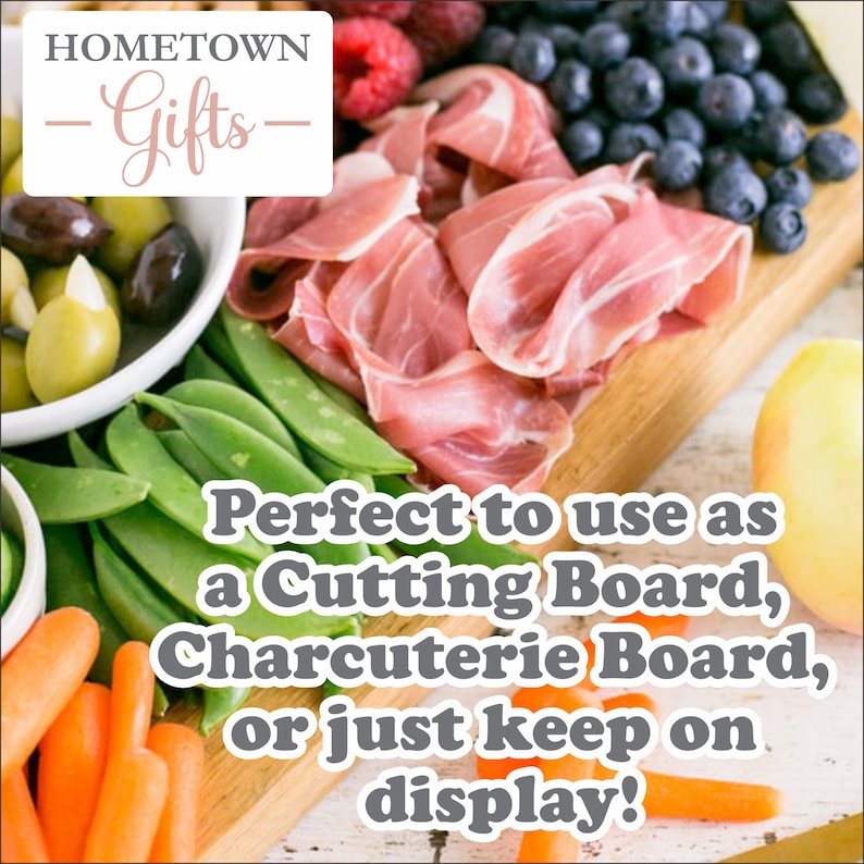 HometownGiftsCo Skyline Cutting Board - Thumbnail 5
