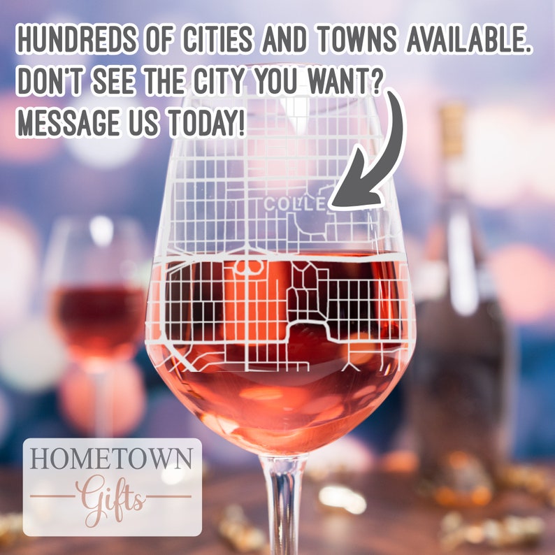 Bellevue Wine Glass Bellevue NE Wine Glass Gift Engraved Etsy