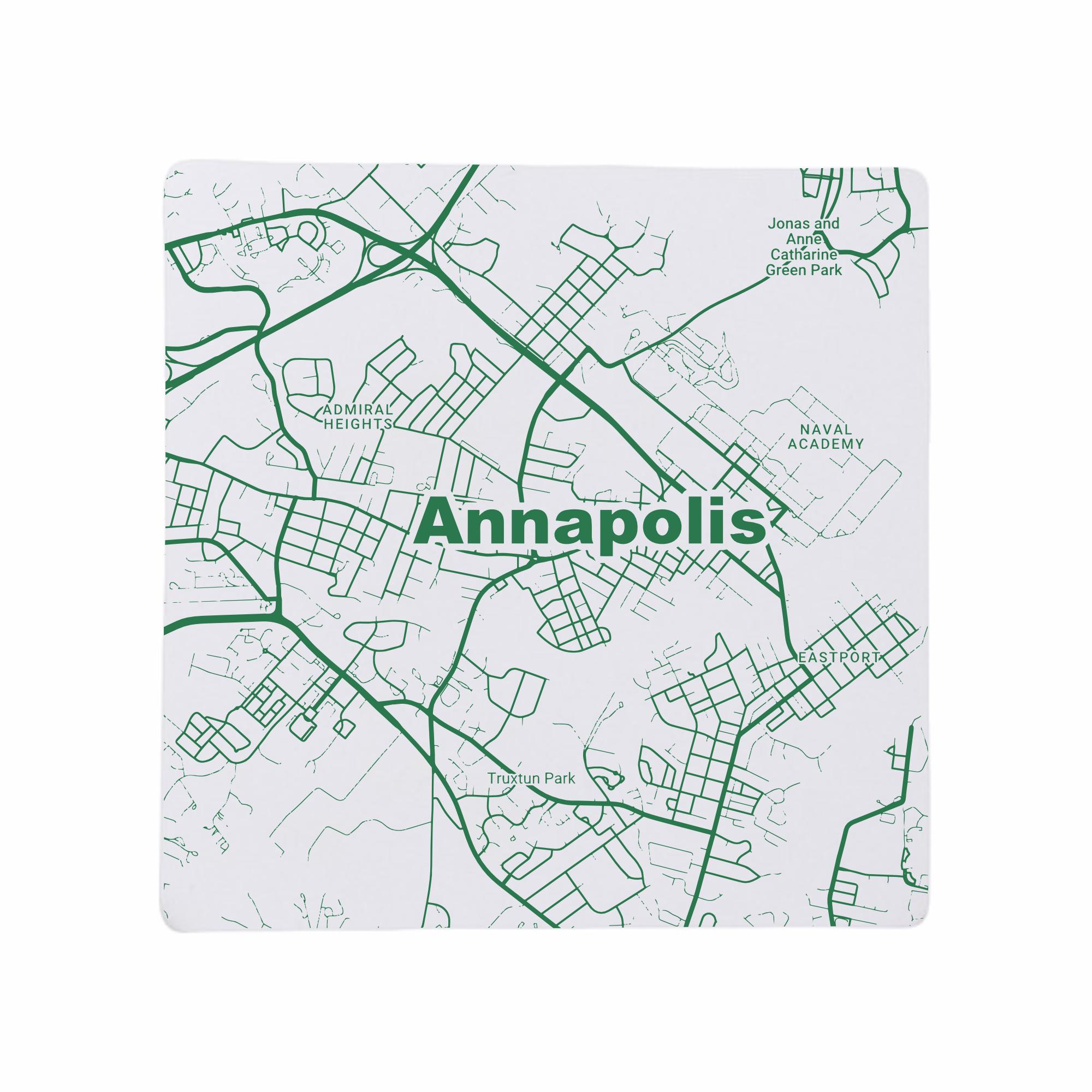 Discover Annapolis MD Ceramic Coaster Set, Maryland Home Decor, Travel Keepsake