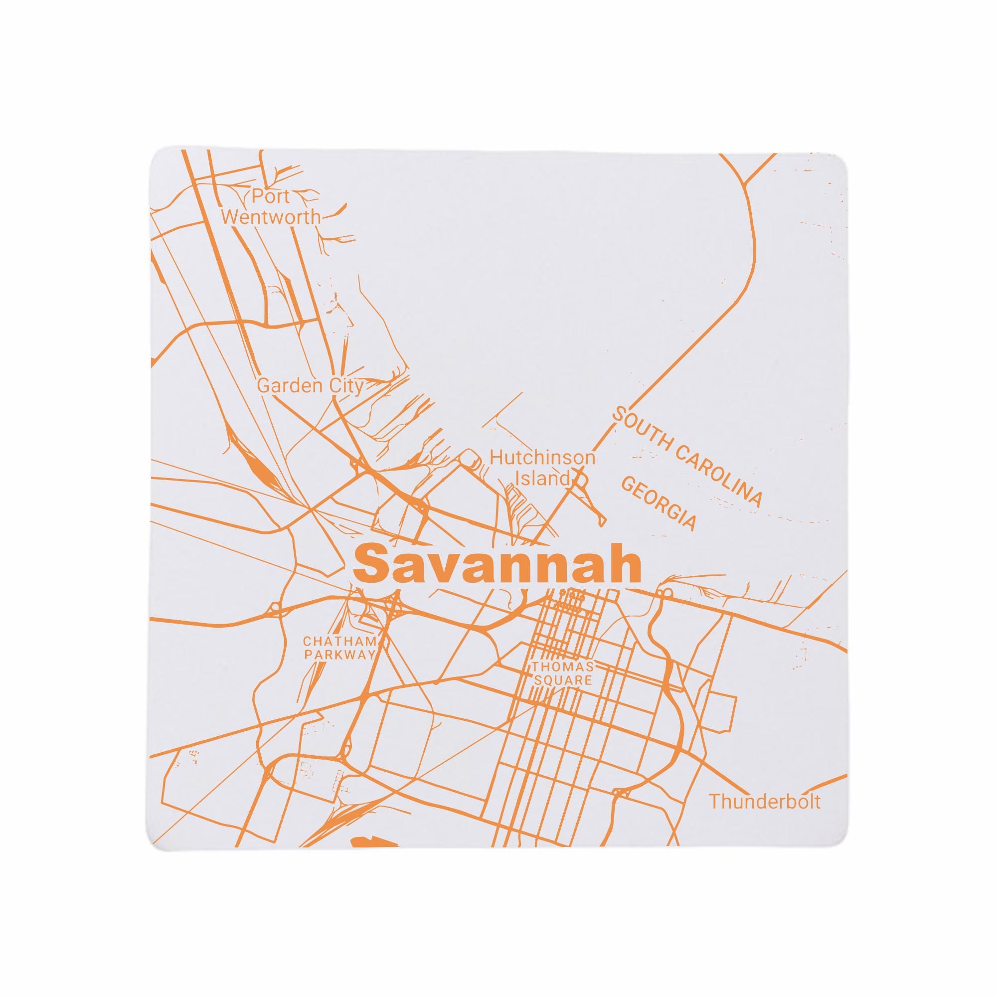 Discover Savannah GA Coasters Georgia Home Decor, GA Gift, Travel Keepsake, Ceramic Coaster Set