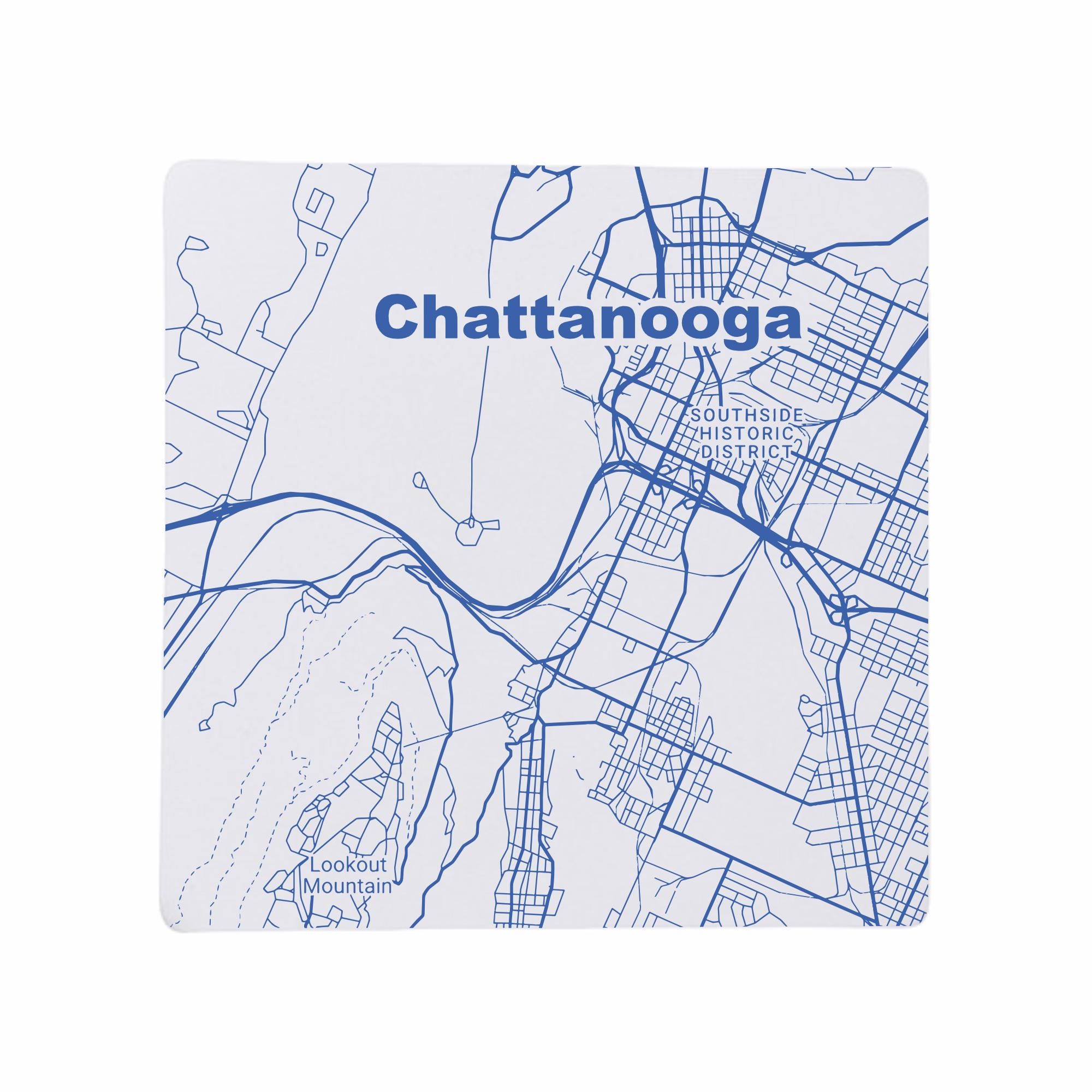 Discover Chattanooga TN Coasters Tennessee Home Decor, TN Gift, Travel Keepsake, Ceramic Coaster Set