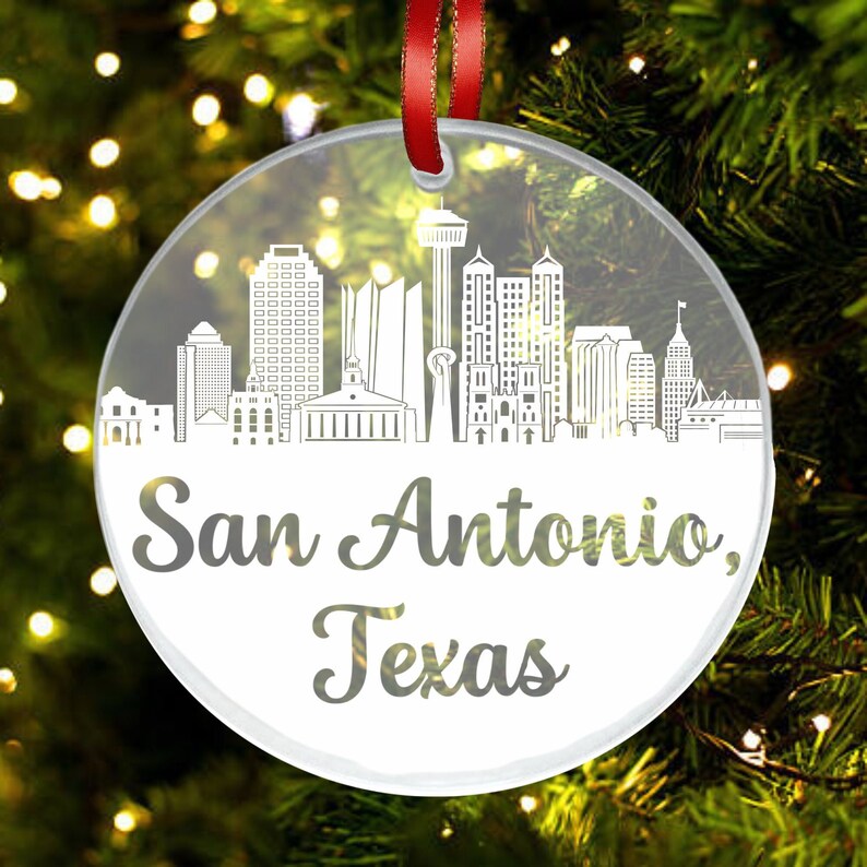 San Antonio Skyline Ornament San Antonio Texas Gift New - Etsy