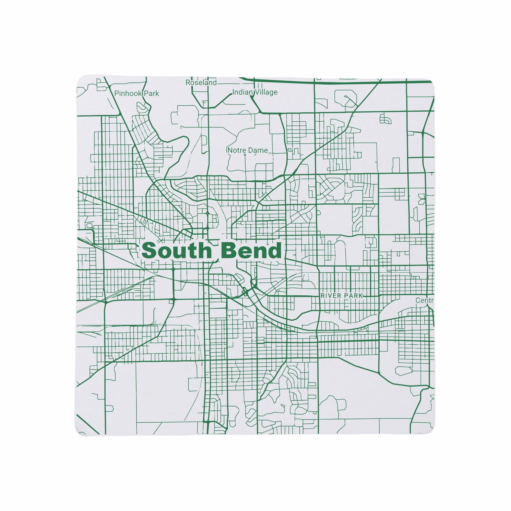 Discover South Bend IN Coasters Indiana Home Decor, IN Gift, Travel Keepsake, Ceramic Coaster Set