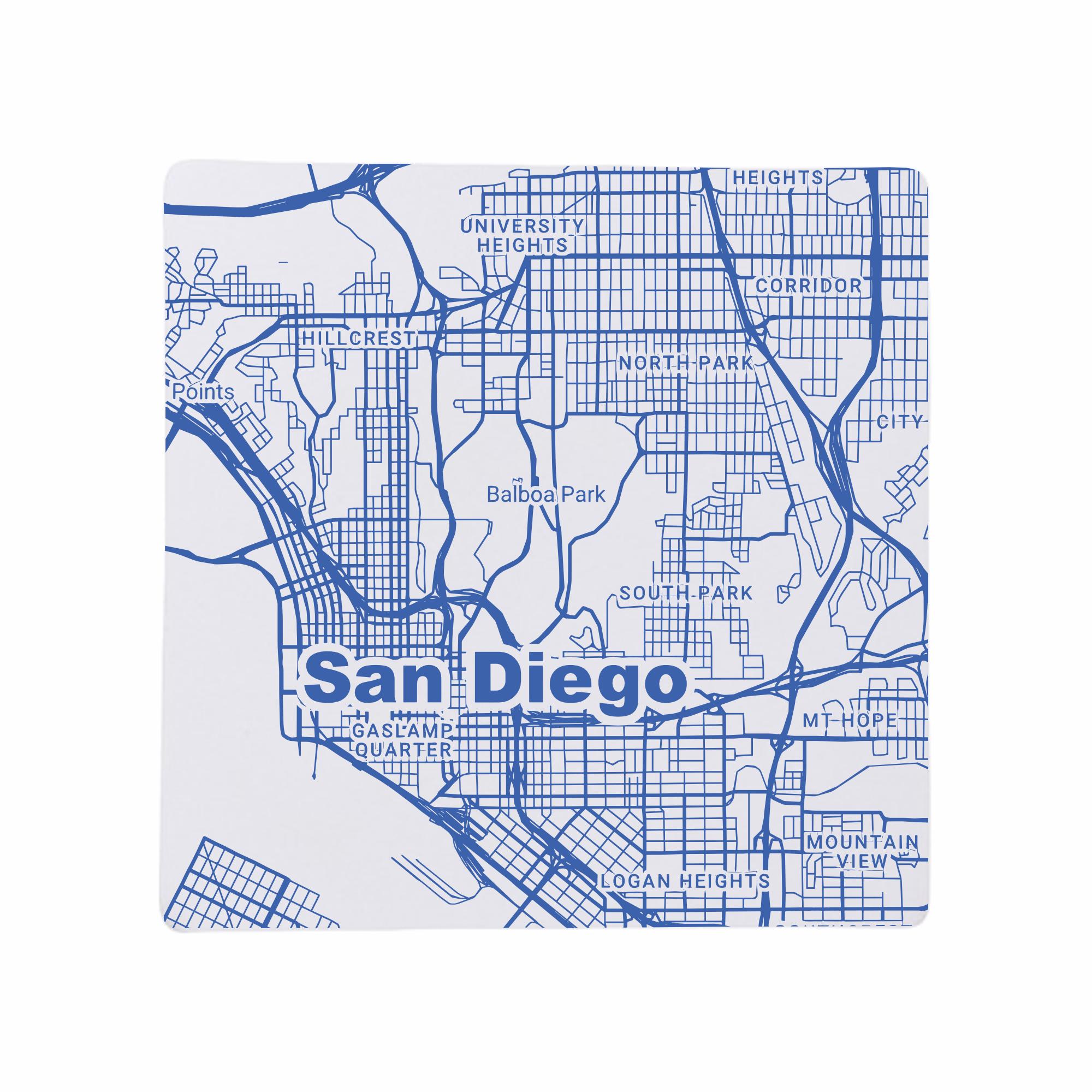 Discover San Diego CA Coasters California Home Decor, CA Gift, Travel Keepsake, Ceramic Coaster Set