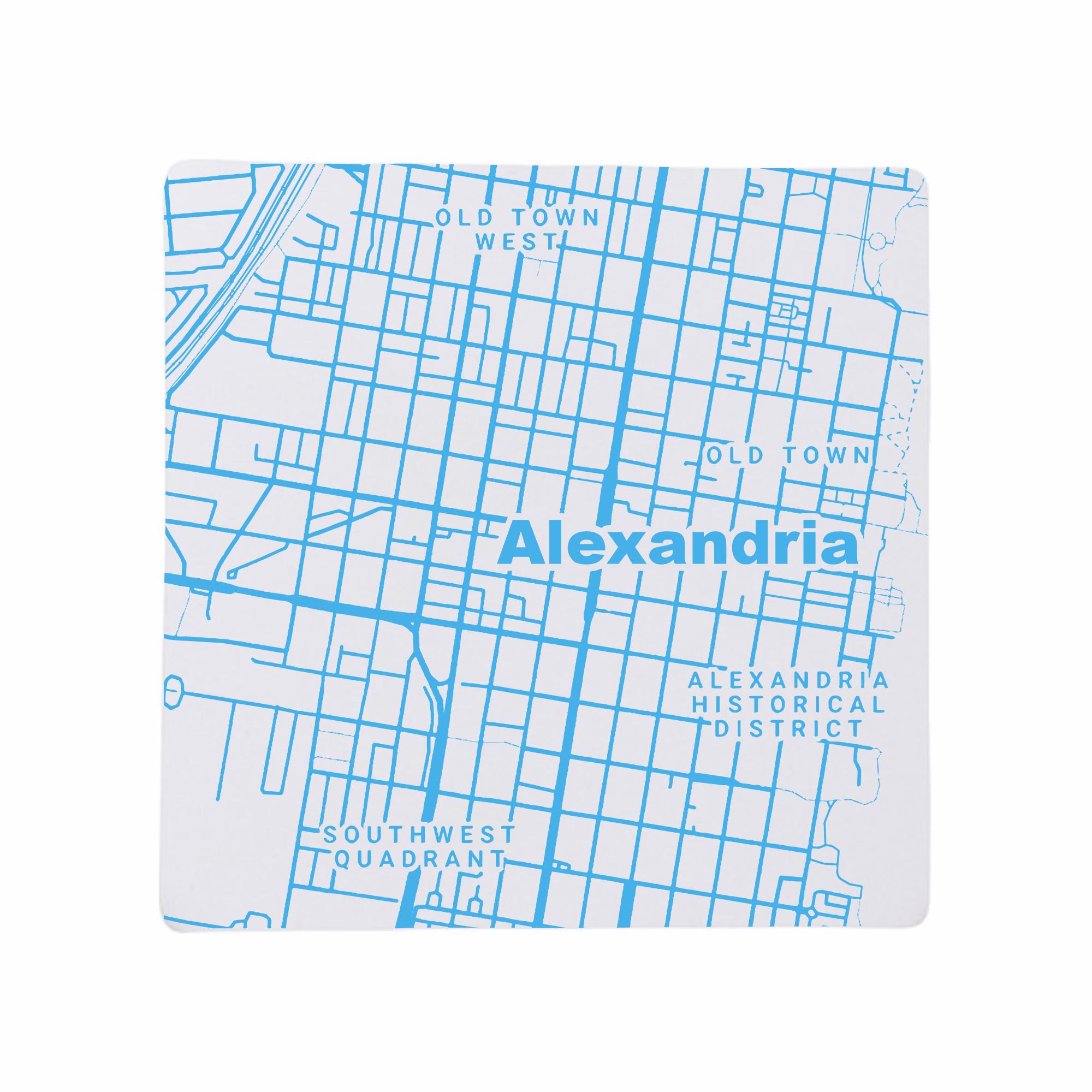 Discover Alexandria VA Ceramic Coasters Set - Virginia Home Decor and Gift