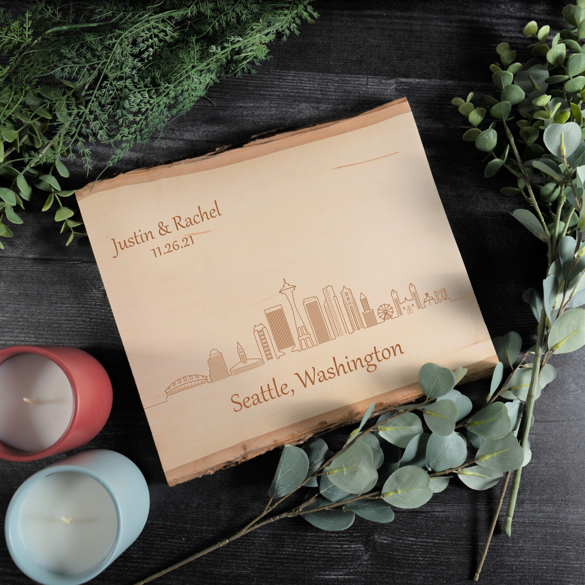 Seattle Sign Cute Seattle Skyline Sign Skyline Wall Art Personalized Sign for - Etsy