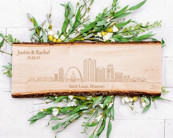 St Louis Skyline Sign, Skyline Wall Art, Personalized Sign for Couples, Housewarming Gift, St Louis Cityscape, St Louis MO Gift, Custom