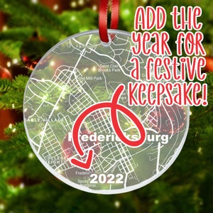 Raleigh Map Ornament, Raleigh NC Gift, New City, Raleigh Christmas Ornament, New Home, Moving Away, Raleigh City Streets, Raleigh Decor image 3