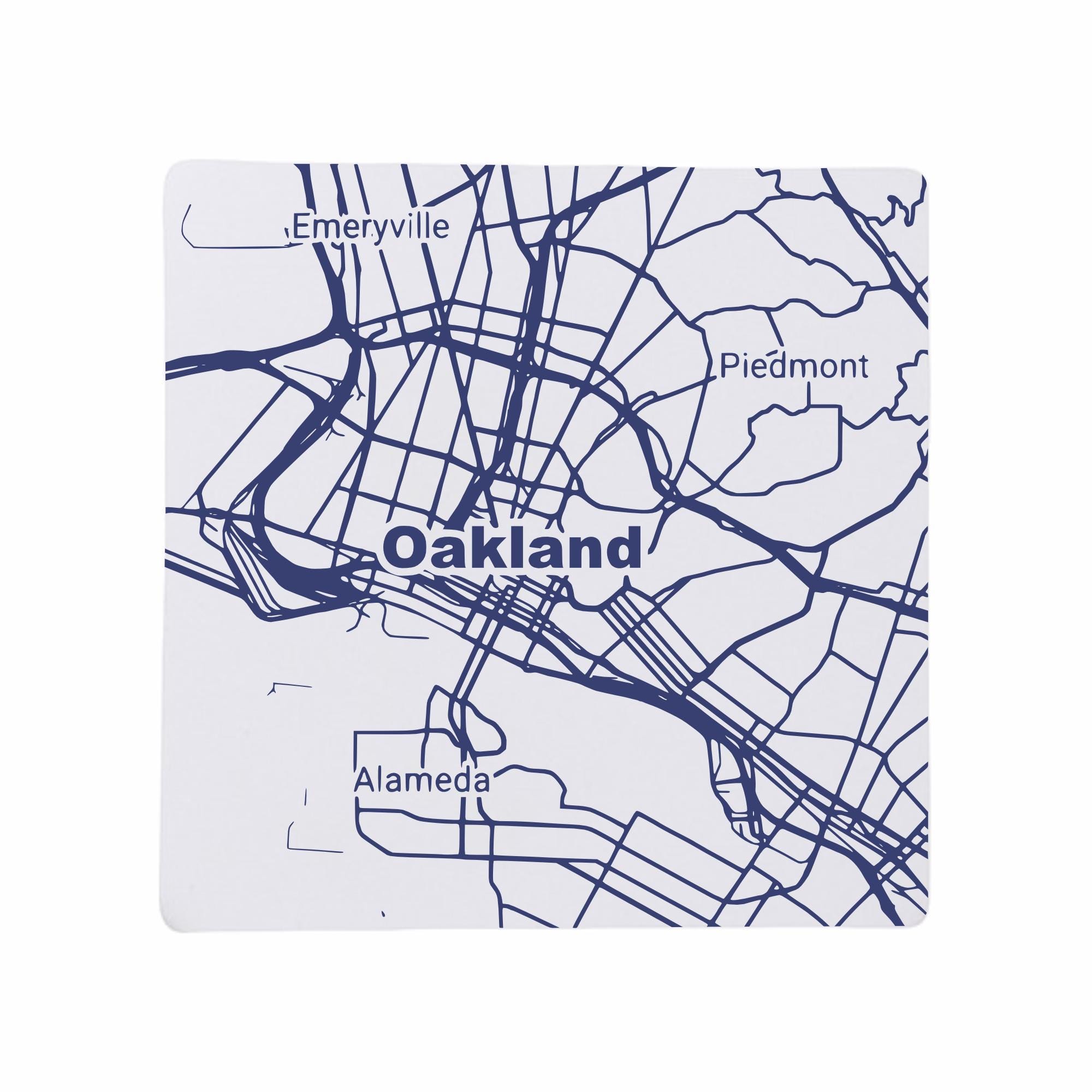 Discover Oakland CA Ceramic Coaster Set, California Home Decor & Gift